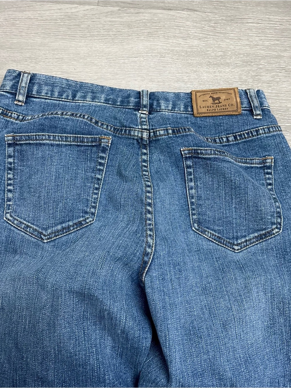 Lauren Ralph Lauren Embellished Y2K Western Boho Statement Vintage Blue Jeans 8P - Picture 5 of 8
